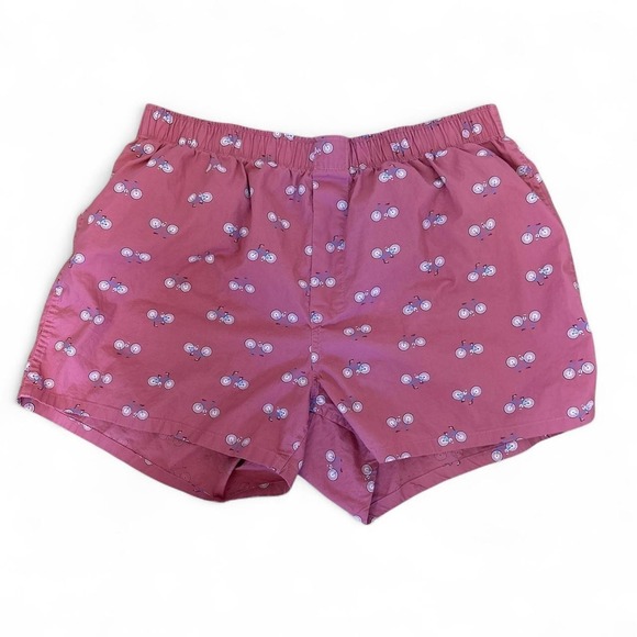 J. Crew Pants - J crew boxer shorts  with white and blue bicycle print